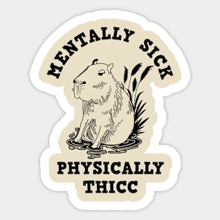 Capybara and sarcasm Sticker